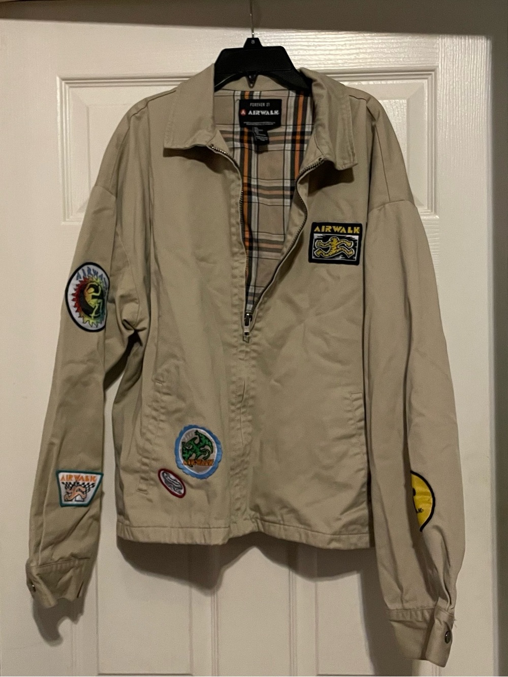 Airwalk Jacket Patch Jacket large Men’s Unisex Skater Lightweight throw back